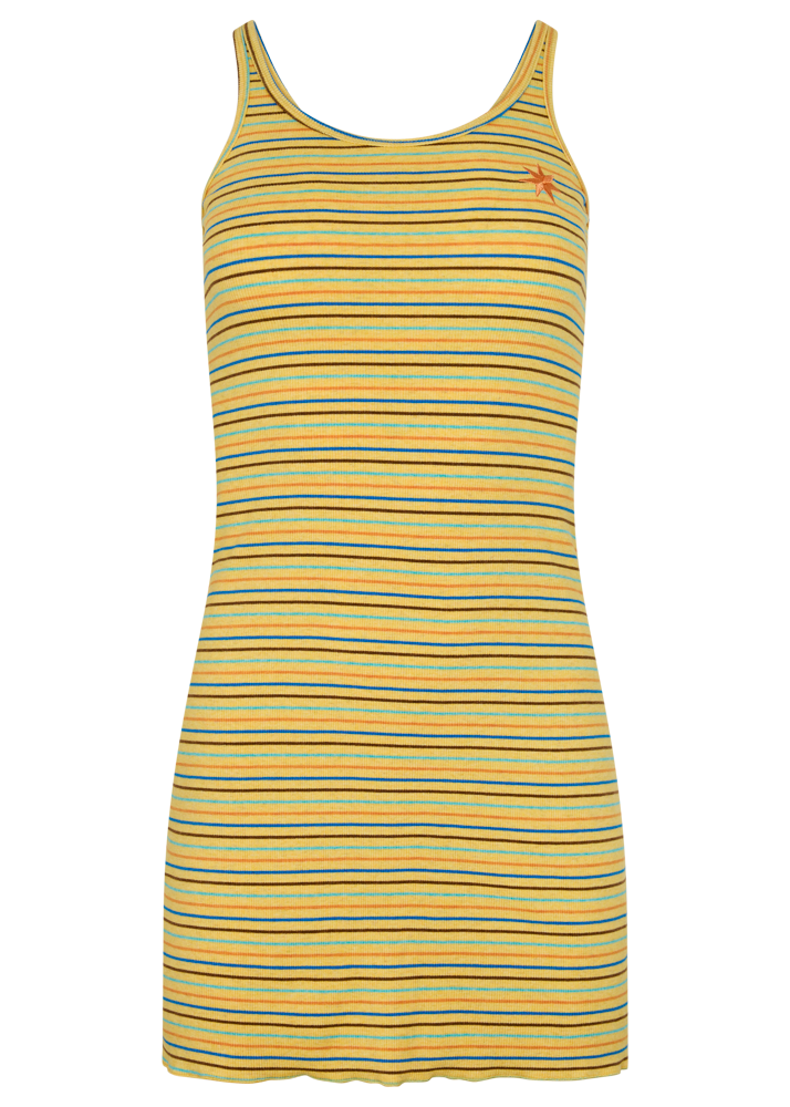 LEMON STRIPER MINI DRESS