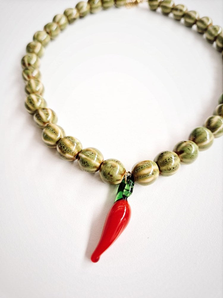 CHACHA CHILLI BEADED NECKLACE