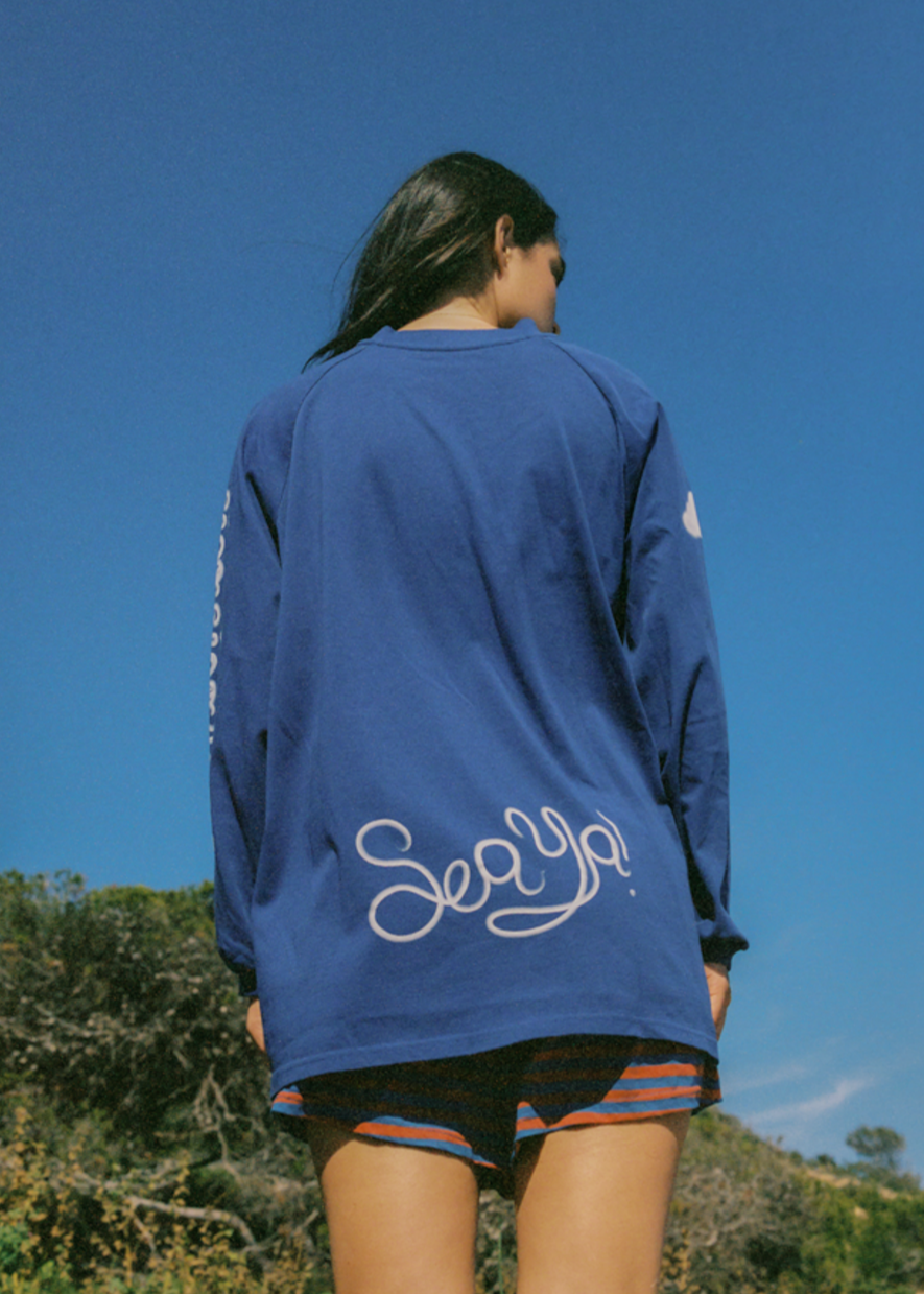 CLOUD HIBISCUS HAVEN LS TEE
