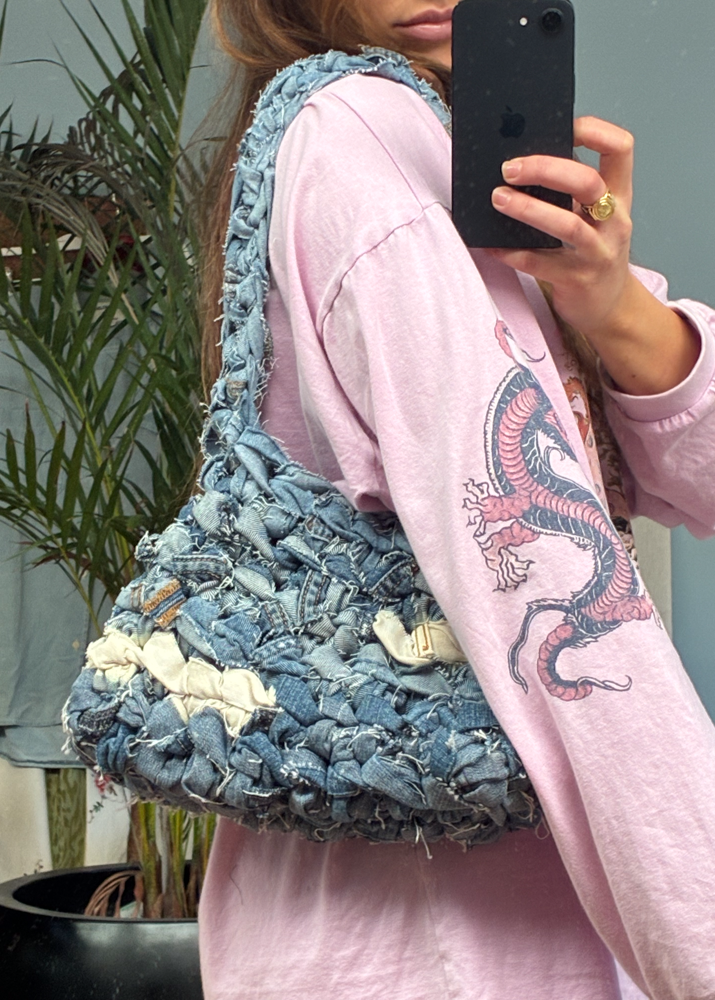 NOTT BAG STRIPED DENIM