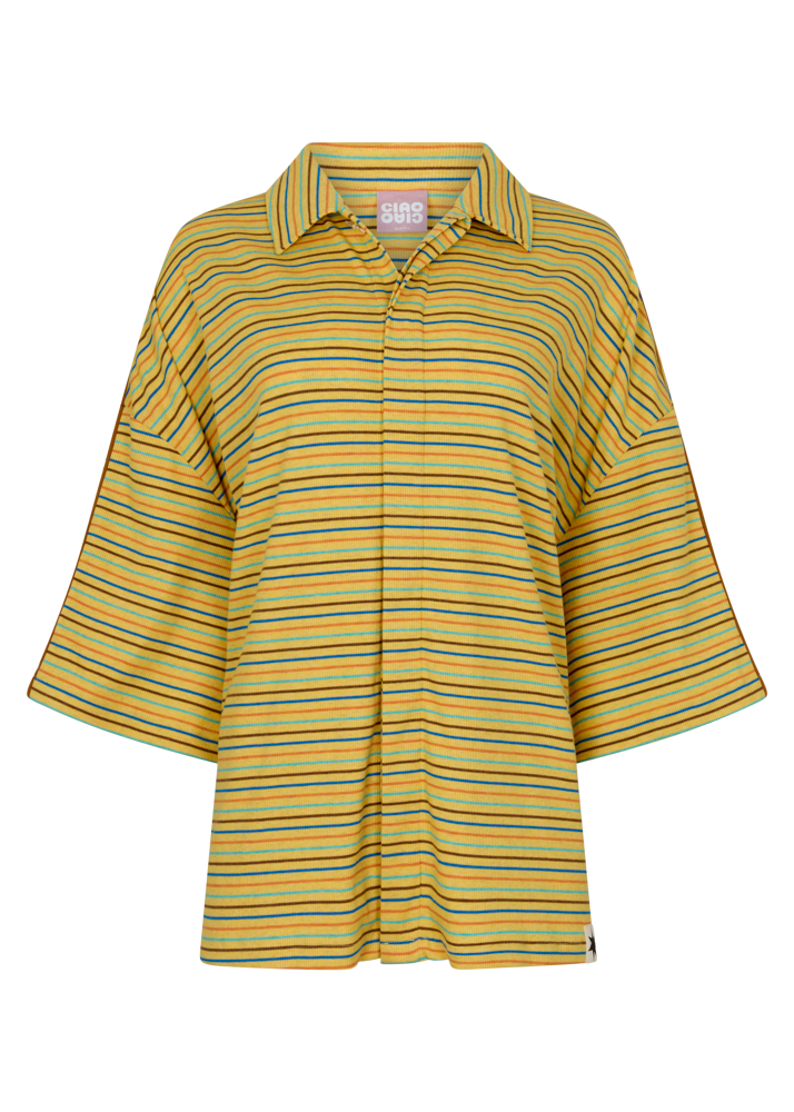 LEMON STRIPER BUNGALOW SHIRT