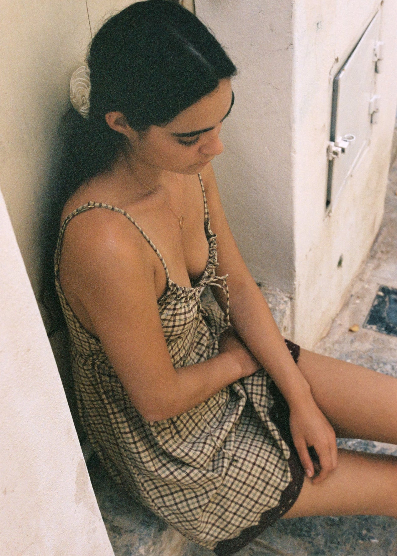 TARTAN BABYDOLL DRESS