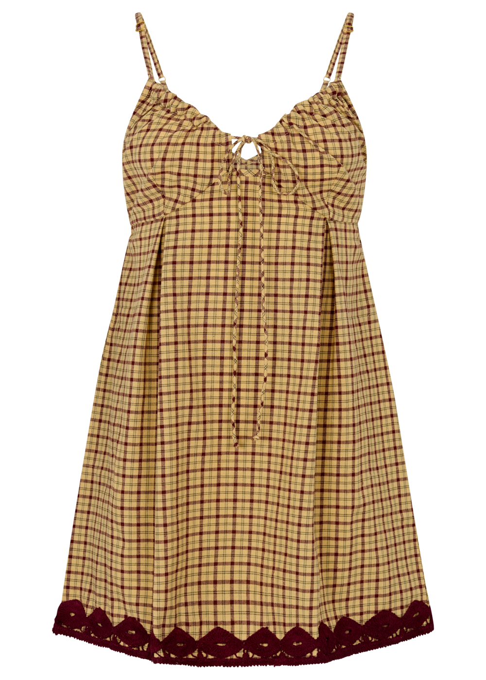 TARTAN BABYDOLL DRESS